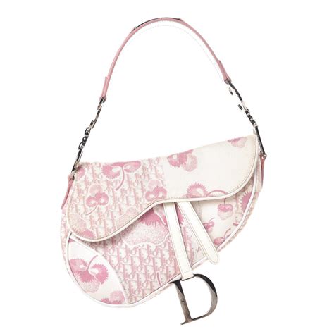 dior saddle handbag pink monogram|Dior pink monogram saddle bag .